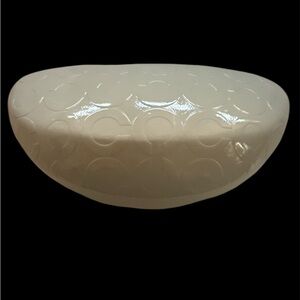 Coach cream/brown Sunglasses Case